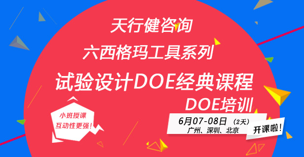 試驗設計DOE培訓課程（經典課程）